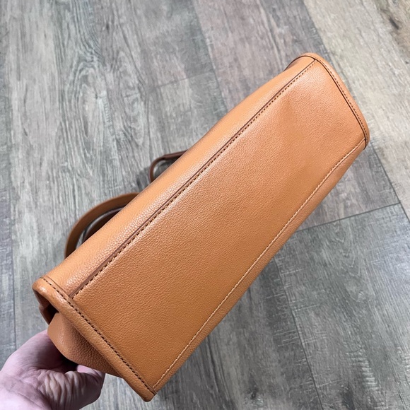 Fossil Kyler Crochet Leather Hand Shoulder Satchel Bag - Picture 3 of 7